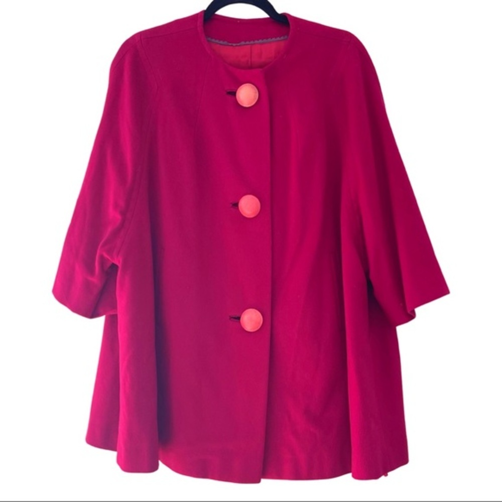 Vintage | Kennie Original 1950’s Mod Pink Cape Jacket Union Tag | Extra Large